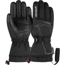 Reusch Unisex Down Spirit Gore-TEX besonders Warmer, wasserdichter und atmungsaktiver Skihandschuh mit Daunen, schwarz/Silber, 7