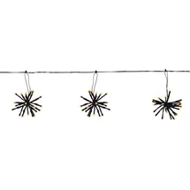 Star Trading LED-Lichterkette Flower Curtain 0,70 m Schwarz