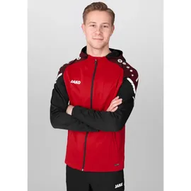 Jako Trainingsanzug Polyester Performance mit Kapuze rot/schwarz 152
