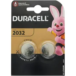 DURACELL 2 Stück Ersatzbatterien exakt passend nur für den VW Beetle Autoschlüssel mit der CR2032 Batterie