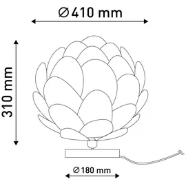 NÄVE Tischleuchte Beistelllampe Nachttischlampe Schreibtischlampe Schlafzimmerlampe