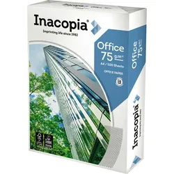 Inacopia Papier Office 020807511001 A4 75g 2fach gel. weiß 500 Blatt