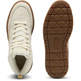 Puma Karmen II Idol Mid WTR Damen weiß, Größe 40 Mattiertes elfenbeinfarbenes Segeltuch, 40 EU -