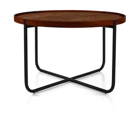 Studio Zondag - Licht Coffee Table Ø 60 cm, walnuss / schwarz