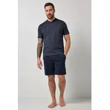 Jp1880 Schlafanzug navy Blau 8XL
