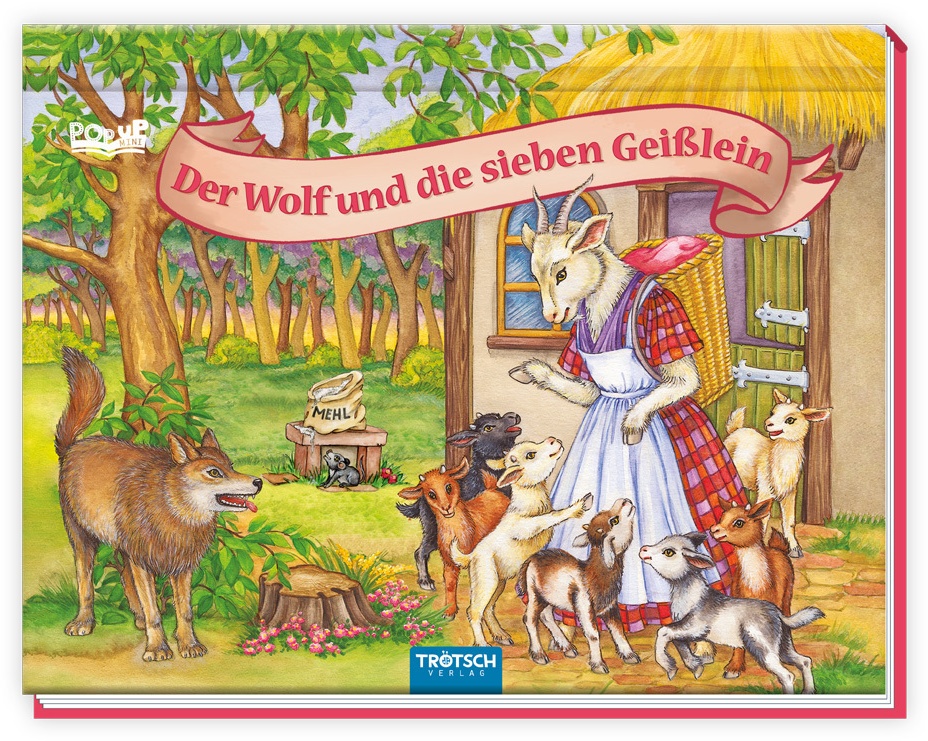 Trötsch Märchenbuch Pop-Up-Buch Der Wolf Und Die Sieben Geißlein  Gebunden