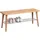 M2 Kollektion Garderobenbank Galtür 90 x 40 x 30 cm braun/silber