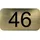 N/H Hausnummerntafel 46 Gold Metallic