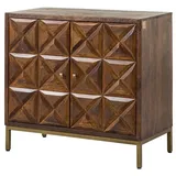 Massivmoebel24 Sideboard Mango 94x46x86 braun lackiert STILMÖBEL #125 - 2 Jahre Gewährleistung - mind. 14 Tage Rückgaberecht - Braun