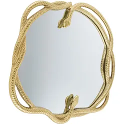riess-ambiente Spiegel SNAKE L 50cm gold Metall Schlangen-Skulptur