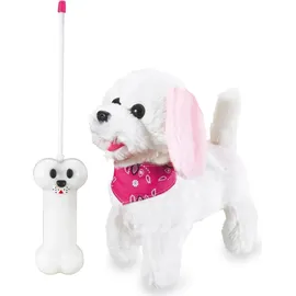 Jamara Trixi RC Plüschhund 22 cm Weiß/Rosa