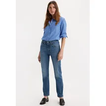 Levi's 501 Damen Jeans mit geradem Bein in Mittelblau-W31 / L30