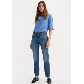 Levi's 501 Damen Jeans mit geradem Bein in Mittelblau-W31 / L30