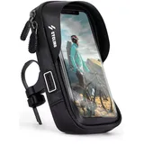 ONEFLOW Handyhalterung Fahrrad Lenkertasche Wasserdicht für alle Google Pixel Fahrradhalterung 360° Drehbar Handyhalter Motorrad Fahrradtasche Lenker Smartphone Halterung mit Fenster, Schwarz