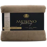 Decke 180 x 220 cm taupe