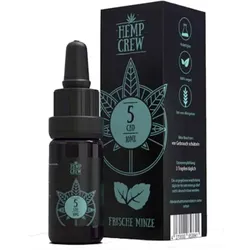 HempCrew CBD Öl 5% Hanf/ Minze/ Lavendel/ Zitrone/ Vanille 10ml - Frische Minze