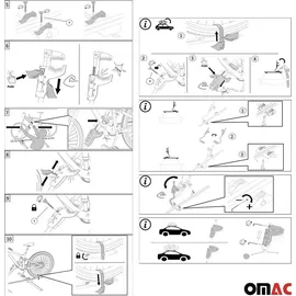 Omac Fahrradträger Farad P-Style Dachfahrradträger bis 25 kg ABE Stahl 2tlg