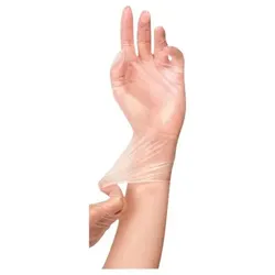 Franz Mensch Hygostar IDEAL - Handschuhe - Einweg - S - Vinyl - Transparent Whit