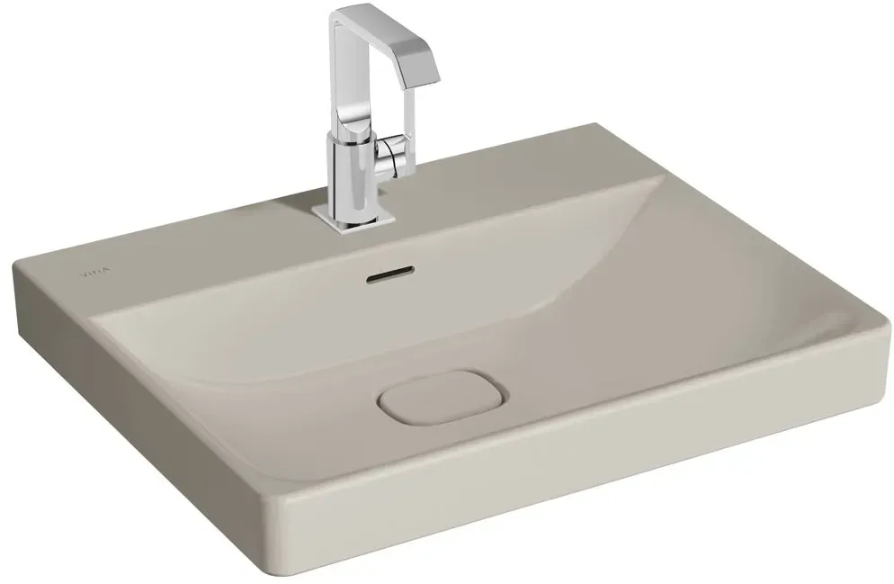 VitrA New Metropole Waschtisch wandgebunden rechteckig 60 x 47 cm mit Hahnloch,7526B422-7210 7526B422-7210
