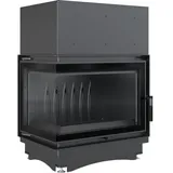 Kamineinsatz kratki ZUZIA ECO DECO 12 kW Gusseisen linke Seitenscheibe links