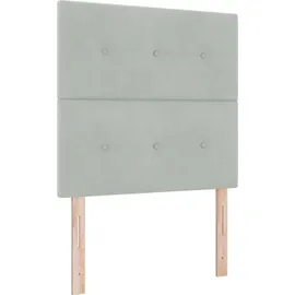 vidaXL Boxspringbett 100 x 200 cm Hellgrau