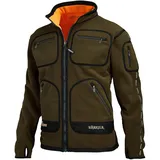 Härkila Kamko Fleecejacke Hunting Green/Orange Blaze L