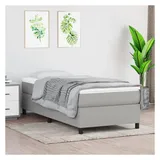 vidaXL Boxspringbettgestell 90 x 200 cm Hellgrau