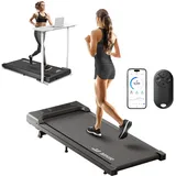 Walking Pad 4 in 1 Laufband für Zuhause und Büro laufband Schreibtisch Laufpad mit Steigung, APP und Fernbedienung, 1-6km/h Treadmill, 2.5PS klein Laufband für Unter Schreibtisch