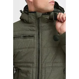 Blend BHBoris Herren Winterjacke Steppjacke Jacke gefüttert mit abnehmbarer Kapuze Reißverschlusstaschen Regular fit - Grün - M