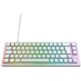 Cherry Xtrfy K5V2 Compact, Transparent White, LEDs RGB, hot-swap, MX2A RGB RED, USB, DE (CX-K5V2-RGB-CPT-TPWHITE-R-GER)