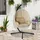 Outsunny Hängesessel oval Khaki 1-Sitzer mit Gestell 