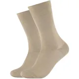 CAMANO Business-Socken 2er Pack Beige/Khaki 43-46