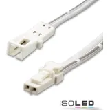 ISOLED MiniAMP Verlängerung male-female, 50cm, 2-polig, weiß, max. 3A