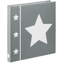 Hama Fotoalbum 30,0 x 30,0 cm, 60 weiße Seiten, Grau