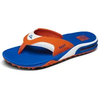 Reef Fanning Pregame Herren-Flip-Flops, Schwarz/Rot, wasserfreundliche Sandalen, Orange Blau, 42 EU - 42 EU