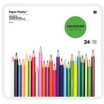 Rico Design Buntstifte im Metalletui, 24 Stück