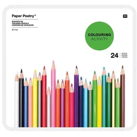 Rico Design Buntstifte im Metalletui, 24 Stück