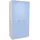 Mendler Schließfach Boston T829, Spind Wertfachschrank Schließfachschrank, Metall 3 Fächer ~ blau