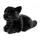 Uni-Toys Katze liegend 20 cm Schwarz