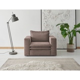 Places of Style Sessel »PIAGGE«, Hochwertiger Cord- passend zur Serie PIAGGE braun