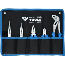 BRILLIANT TOOLS Zangen-Satz, 5-tlg