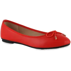 Damen Klassische Ballerinas in Rot