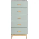 Mobili Rebecca Kommode Mobili Rebecca 115 x 50 x 40 cm Aquagrün / Braun
