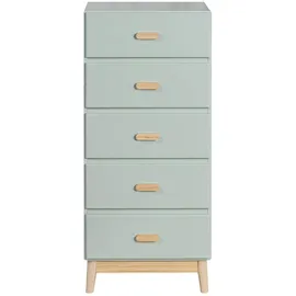 Mobili Rebecca Kommode Mobili Rebecca 115 x 50 x 40 cm Aquagrün / Braun