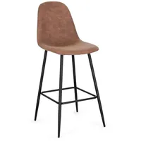BIZZOTTO Barhocker New Irelia 2er- Set aus Kunstleder, Cognac