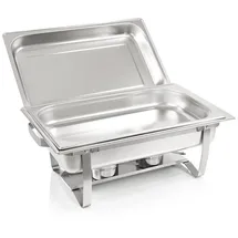 Zelsius Mahlzeit Chafing Dish (Lille (1x 1/1 Gn Warmhaltebehälter Essen, Wärmebehälter Rechaud für Catering, Buffet und Party