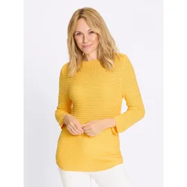 Classic Basics 3/4-Arm-Pullover gelb 42