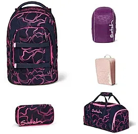 Satch Pack Pink Supreme 5tlg Schulrucksack-Set