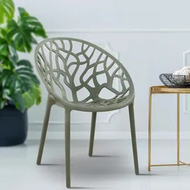 CLP Hope Gartenstuhl Sessel 59 x 59 x 80 cm oliv 2 St.