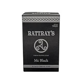 Rattray's Mc Black Aktivkohle-Pfeifenfilter Activated Charcoal Filters 9mm 50pcs KOPP